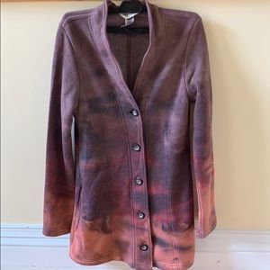 HARD TAIL tie die tunic cardigan sz small
